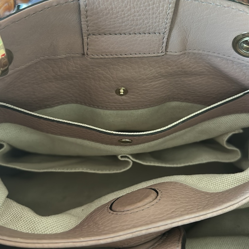Gucci Bamboo Top Handle Small Shopper Handbag - Picture 6 of 11